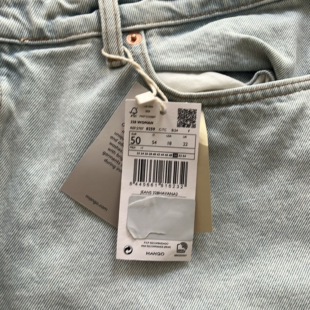 NWT ✨ MNG high waist jeans, size 18 - Picture 2 of 7